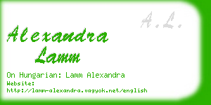 alexandra lamm business card